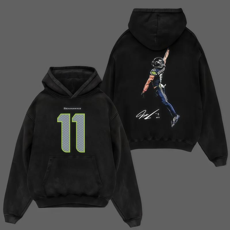 Jaxon Smith‑Njigba (JSN) Dunks For The 12s Heavyweight Acid Washed Cotton Hoodie T-Shirt, JSN Fans Shirt, Seahawks Graphic Football Shirt, Game Day Outfits