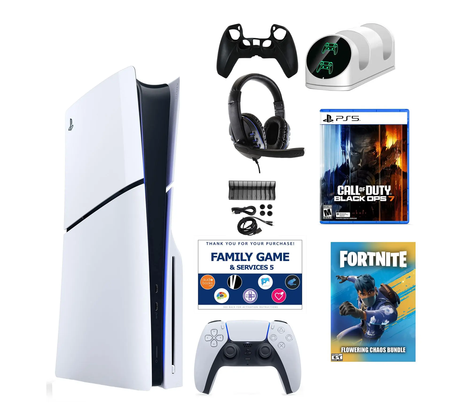 PS5 Slim Chaos with Black Ops 7, Accessories Kit & Voucher
