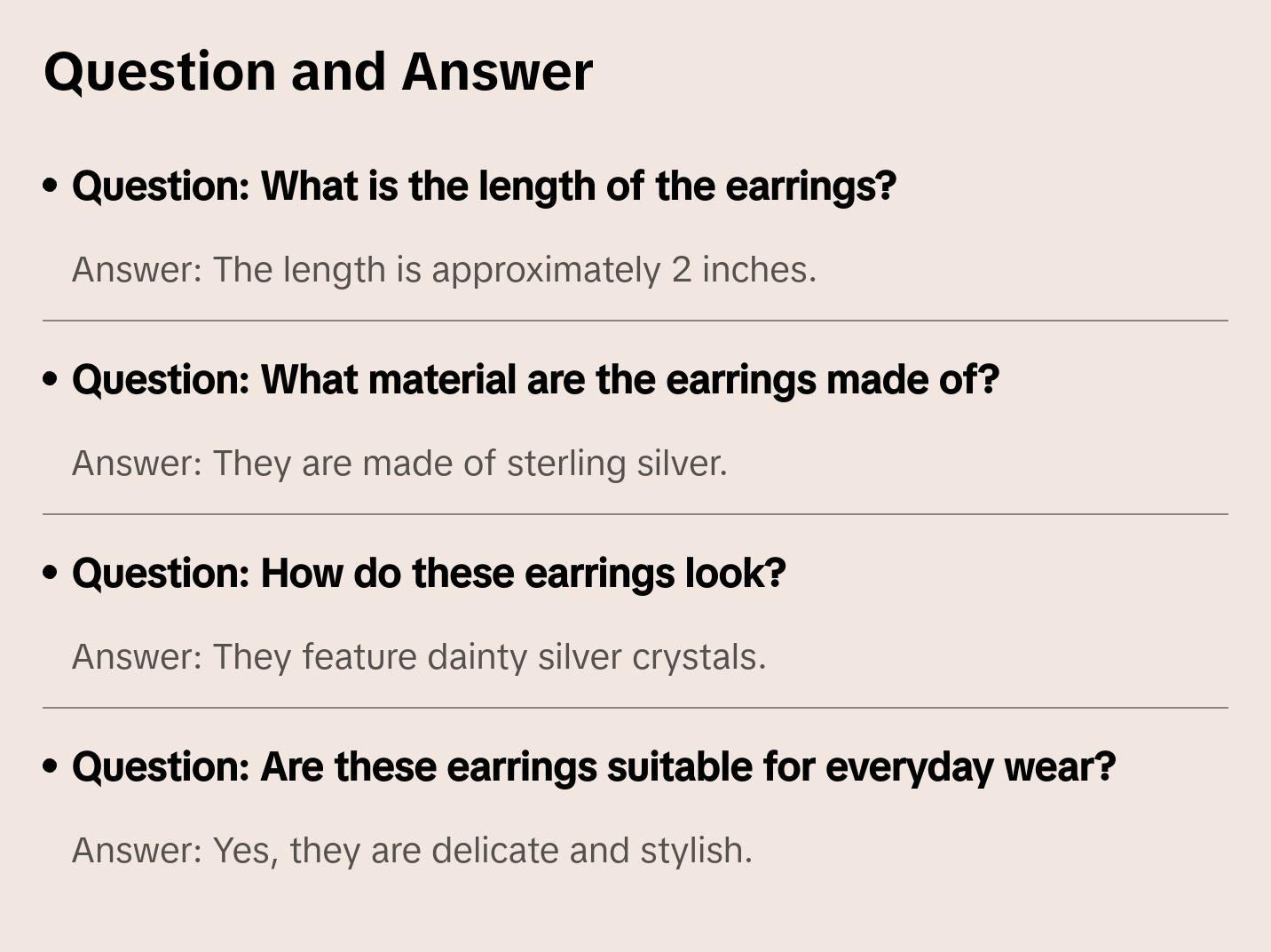 Flora Thread Earrings | Silver