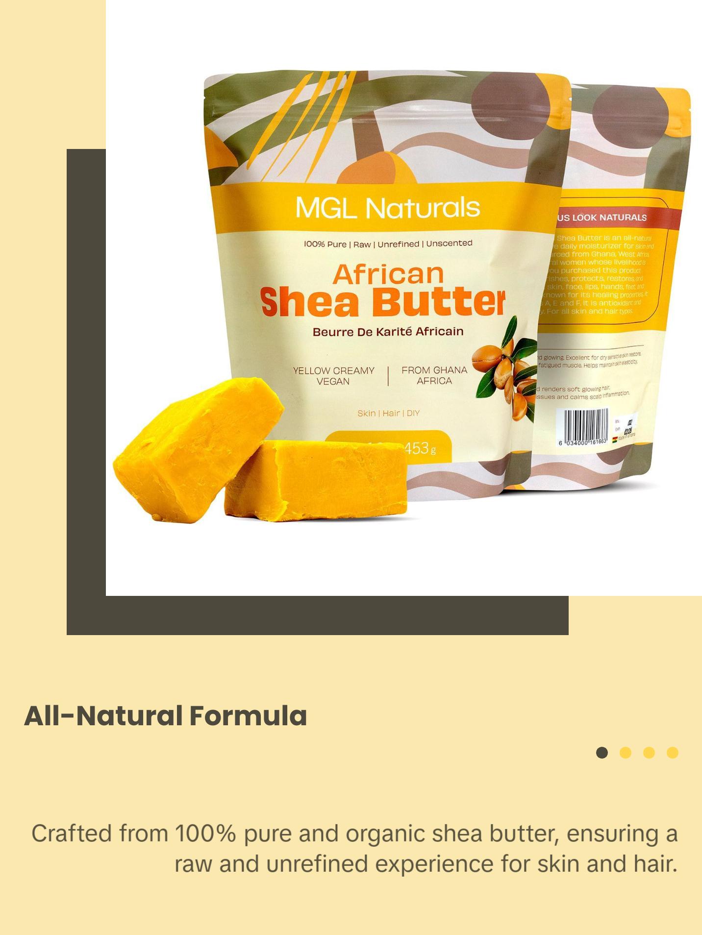 Unrefined African Shea Butter - Yellow by MGL Naturals