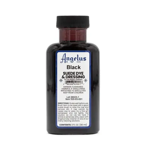 Black Suede Industrial Strength Colours & Dyes for Footwear, Leather Shoe & Loafer Restoration, Shoe Accessories Cleaning & Care Solution