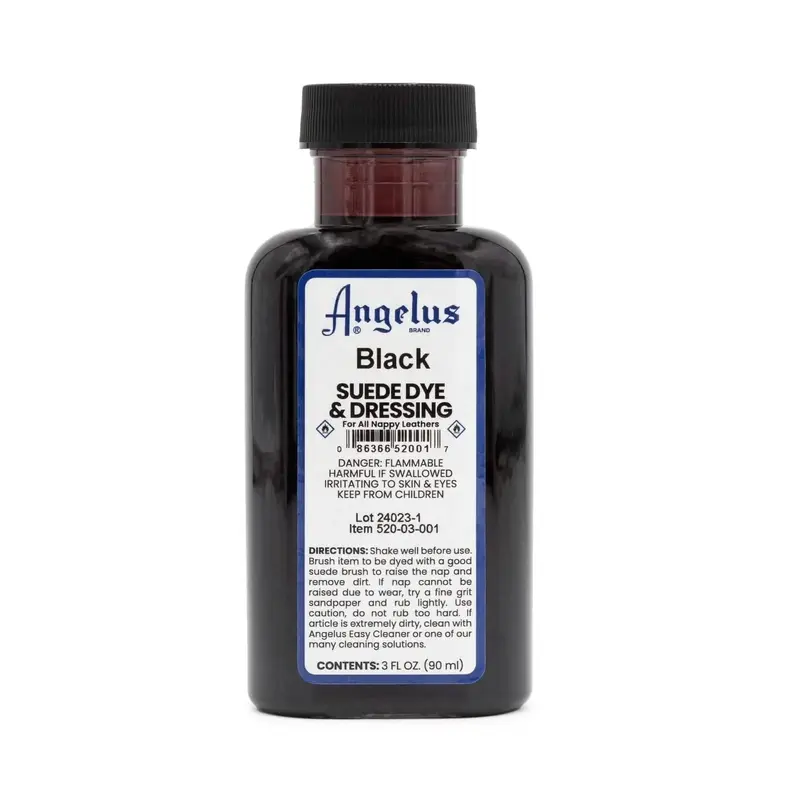 Black Suede Industrial Strength Dye - Footwear Restoration Solution for Leather Shoes, Loafers & Suede Sneakers - Shoe Accessories Cleaning & Care Product