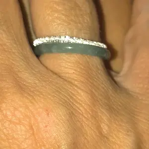 Natural Skinny Jade Ring | Green Jade Ring US Size 3–13 | Minimalist Stacking Ring | Boho Gift for Her | Polished Finish | Calm Balance & Natural Elegance Peaceful Layering