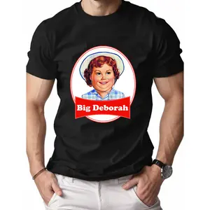 comfortable cotton t-shirt humorous deborah pun parody snacks cake trendy short sleeve