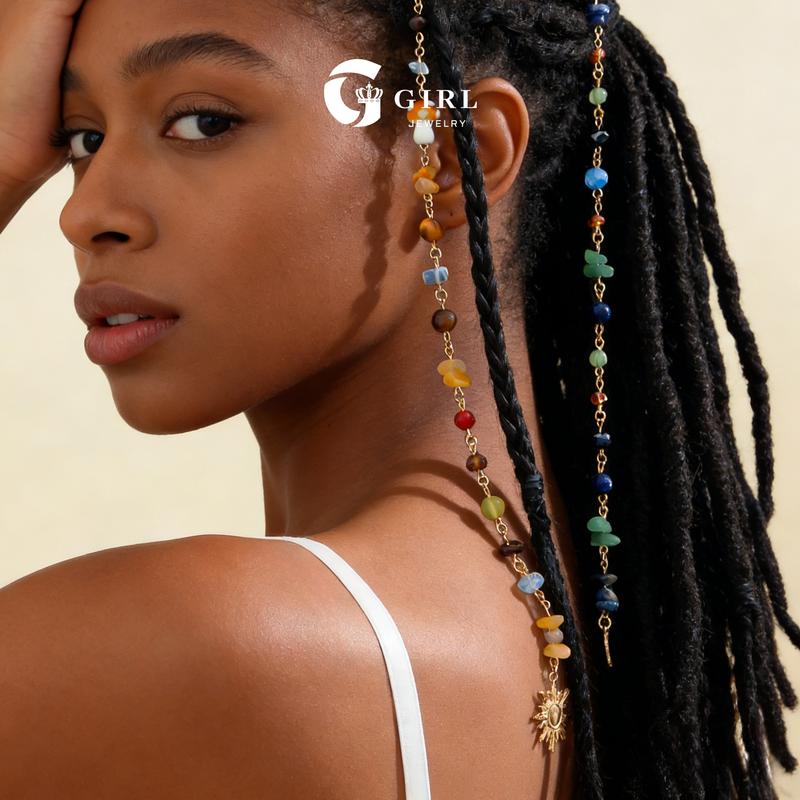 GGIRL Boho Style Moon & Sun Design Hair Accessories Set, Vintage Style Hair Accessories for Women & Girls, Fashion Hair Accessories for Party, Daily Clothing Decor