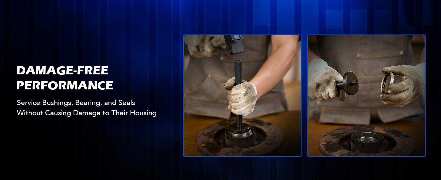 Orion Motor Tech 2 in 1 Bushing Driver Tool & Bearing Press Kit, Complete Bushing & Bearing Service Kit with 2" and 3" Jaws, 5 Ton Capacity Bearing Separator, Heavy Duty Wheel Bearing Puller Tool Set, Limited Time Deal