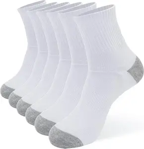 Men'S Sports Socks Size 8-11, Ankle Support, Ankle Protection, Seamless Cushioning Design, Moisture Wicking Menswear