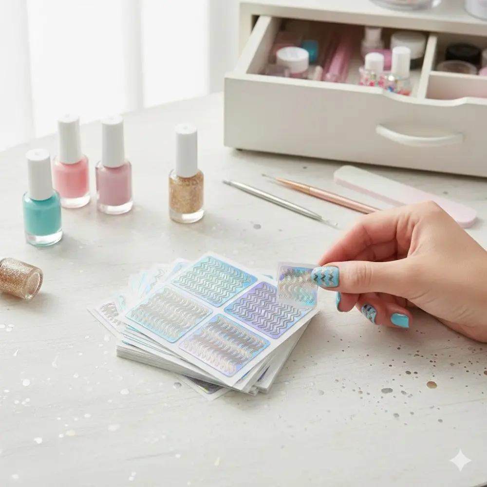 Laser-Cut Nail Stencils: Heart, Star, Fish Designs - Precise Transfer Stickers for DIY Nail Art. Easy Application, Gentle on Natural Nails. Perfect for Beginners to Professionals. Elevate Your Manicure with Intricate Hollow-Out Patterns.