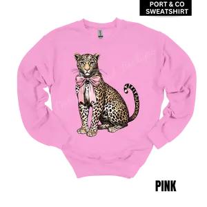 LEOPARD LUXE Port and Co Port & Co Sweatshirt
