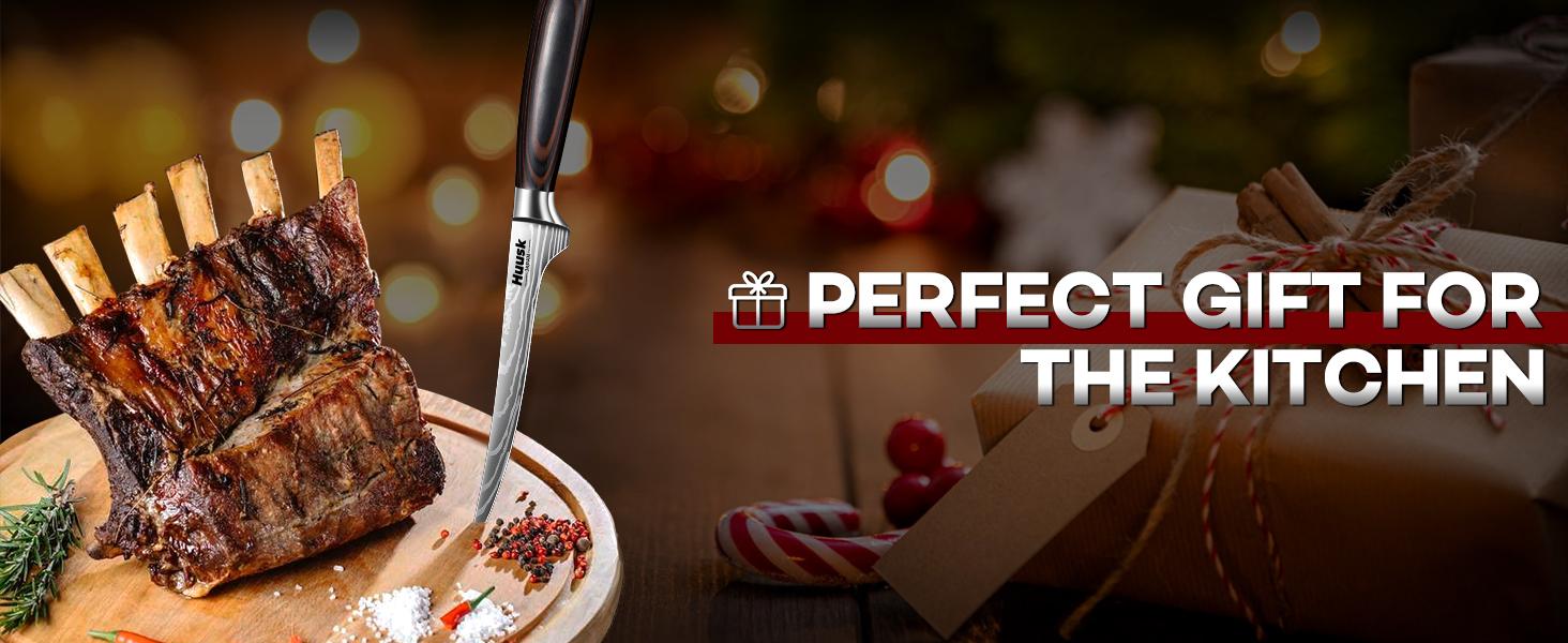 Huusk knives Filet Knife for Fish - 7 Inch Fish Fillet Knife with Wood Handle, Flexible Boning Knives for Meat Cutting, Professional Japanese Fishing Knives for Meat Poultry Cutting Huusk knives Filet Knife for Fish - 7 Inch Fish Fillet Knife with Wood Handle, Flexible Boning Knives for Meat Cutting, Professional Japanese Fishing Knives for Meat Poultry Cutting