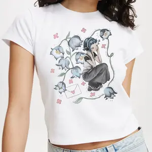 Maglietta Gotica Y2K Baby Tee, Emo Graphic Tee, 2000s Croptop Shirt, y2k shirt for girls