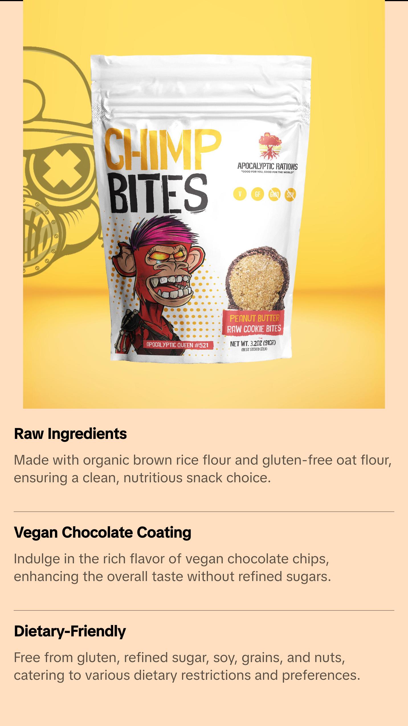 Peanut Butter Raw Cookie Bites - Apocalyptic Queen #521