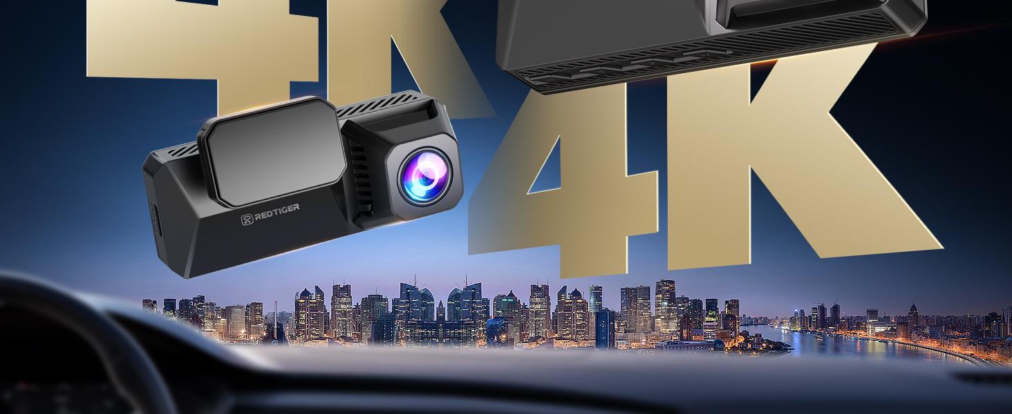 REDTIGER F77 4K+4K Dash Cam Front and Rear, Dual STARVIS 2 IMX678 HDR, Built-in 128GB eMMC, Voice Control Dash Camera for Cars with 5.8GHz WiFi, 4'' Touch Screen, GPS, Night Vision, 24H Parking Mode-Holiday Haul REDTIGER F77 4K+4K Dash Cam Front and Rear, Dual STARVIS 2 IMX678 HDR, Built-in 128GB eMMC, Voice Control Dash Camera for Cars with 5.8GHz WiFi, 4'' Touch Screen, GPS, Night Vision, 24H Parking Mode-Holiday Haul