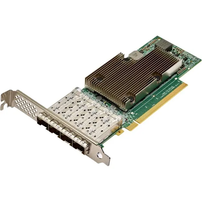 Broadcom Quad-Port 25 Gb/s SFP28 Ethernet PCIe 4.0 x16 Network Interface Card