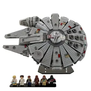 Acrylic Angled Display Stand Compatible with LEGO® 7965 Millennium Falcon - Set Not Included