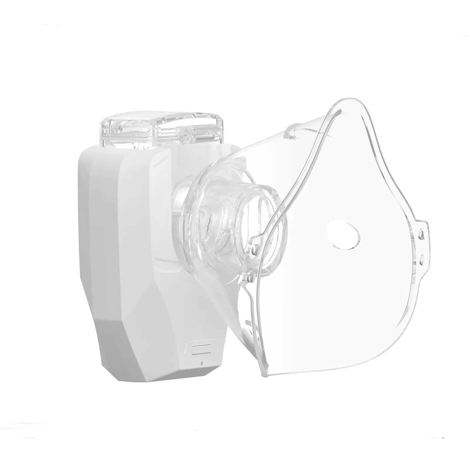 1Pcs Portable  with 400mA LithiumBattery for Adults & Kids Adjustable NebulizationRate Mesh Mask for Breathing Problems & FacialHydration No Battery Installation Needed