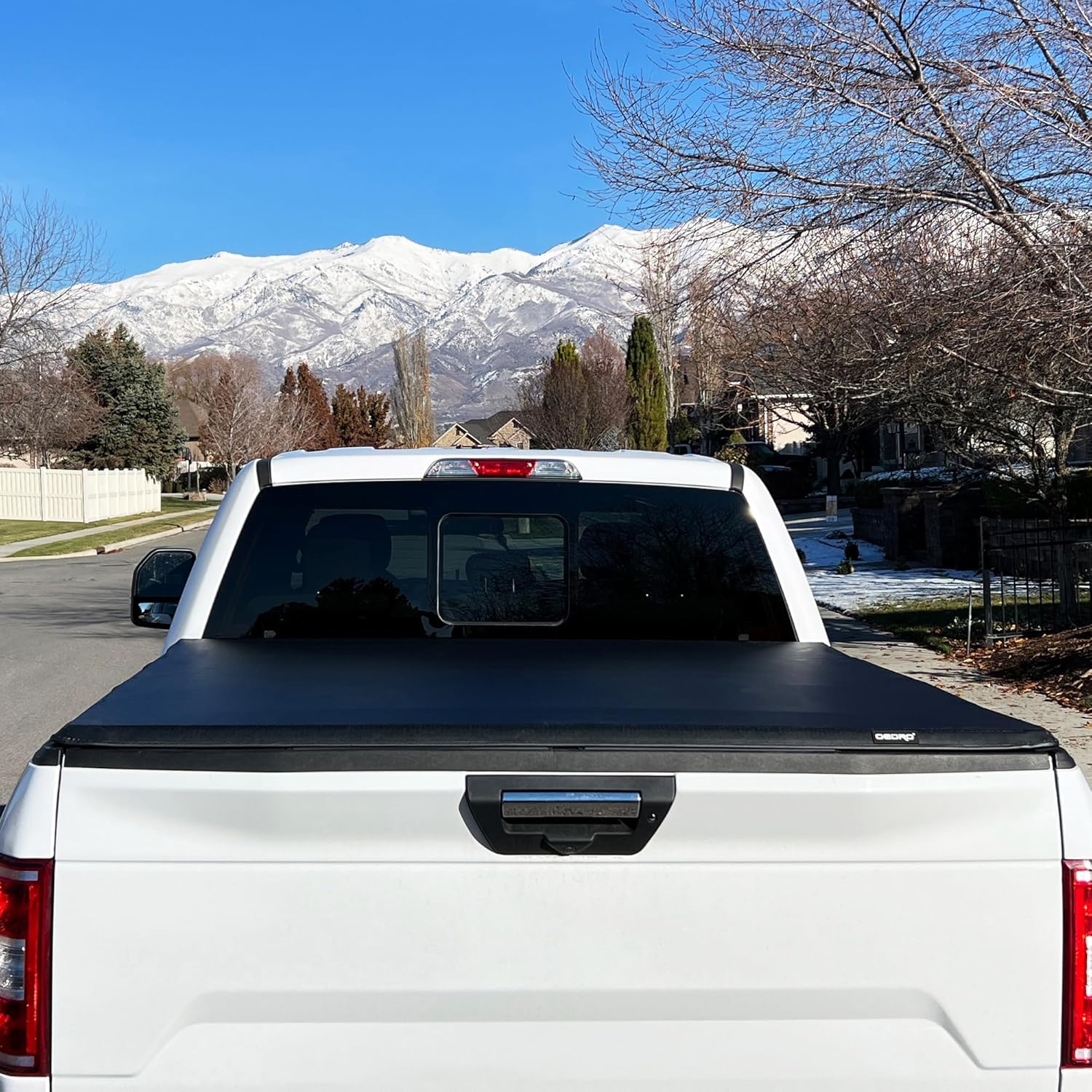 [Fits 2019-2026 Chevrolet Silverado GMC Sierra 1500] 5.8 Ft Bed, Soft Quad Fold Truck Bed Tonneau Cover, without Multi-Flex Tailgate New Body Style