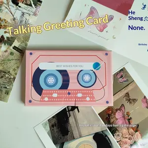 [Talking Greeting Card] DIY Recorded Greeting Card for Birthdays/Valentine's Day/Mother's and Father's Day，Can record 60s