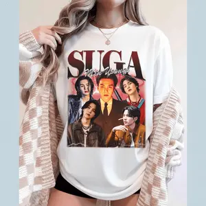 Suga Min Yoongi Graphic T-Shirt, Music Theme  Gift For Fan