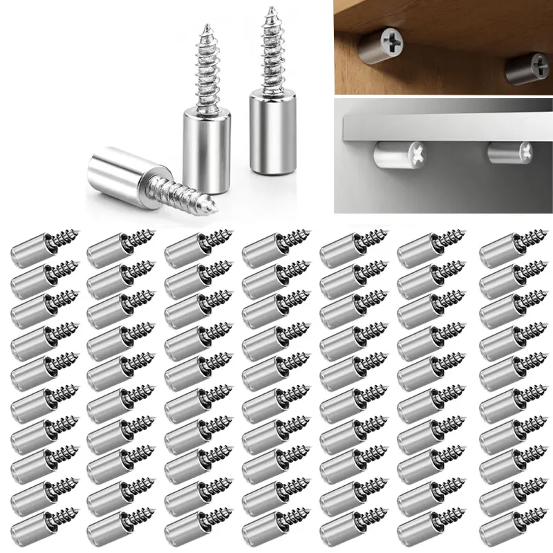 40 Pcs Shelf Pins with Non-Slip Sleeves - Self-Tapping Cabinet Screws for Shelves, Wardrobes, Bookcases & Kitchen Cabinets Durable Laminate Support Pegs Cross Head Design