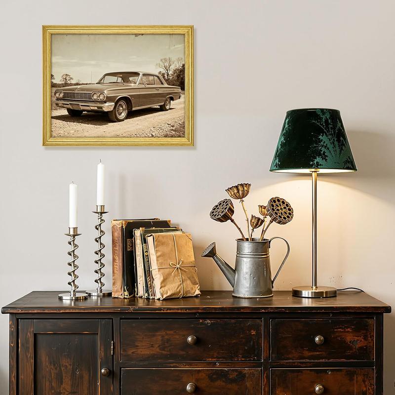 Vintage Picture Frames 11x14, Ornate Wall Picture Frame with Shock-Resistant Acrylic Cover for Residential, Hospitality Design, Exhibition, Christmas