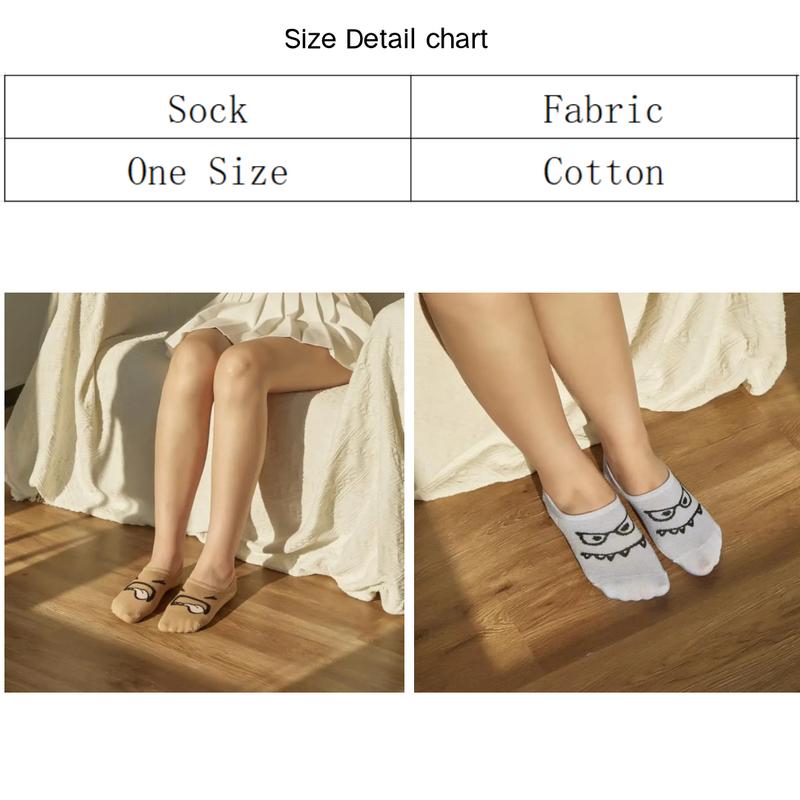 5 Pairs Funny Novelty Pattern, Soft Lightweight Breathable Comfortable Casual Socks, All-Season Wear, Perfect For Daily Walking, Commute, Leisure, Shopping, Travel And All Everyday Wear