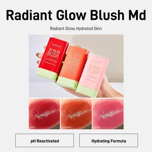 On-the-Glow Blush Cheek Tone – pH Reactivated Tinted Moisture Stick Hydrating Lightweight Makeup Blend Cosmetic Moisturizing Moisturizer Daily Radiant Radiance Mdshb-Red toasted teddy blush blush