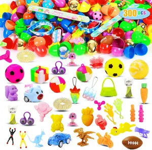 100 Pcs Prefilled Easter Eggs with Toys Inside,Easter Basket Stuffers Gifts in Surprise Eggs,Easter Toys Bulk,Easter Egg Hunt,Prizes Classroom Events,Easter Gifts Bulk,Eggs Fillers,Easte Party Favors