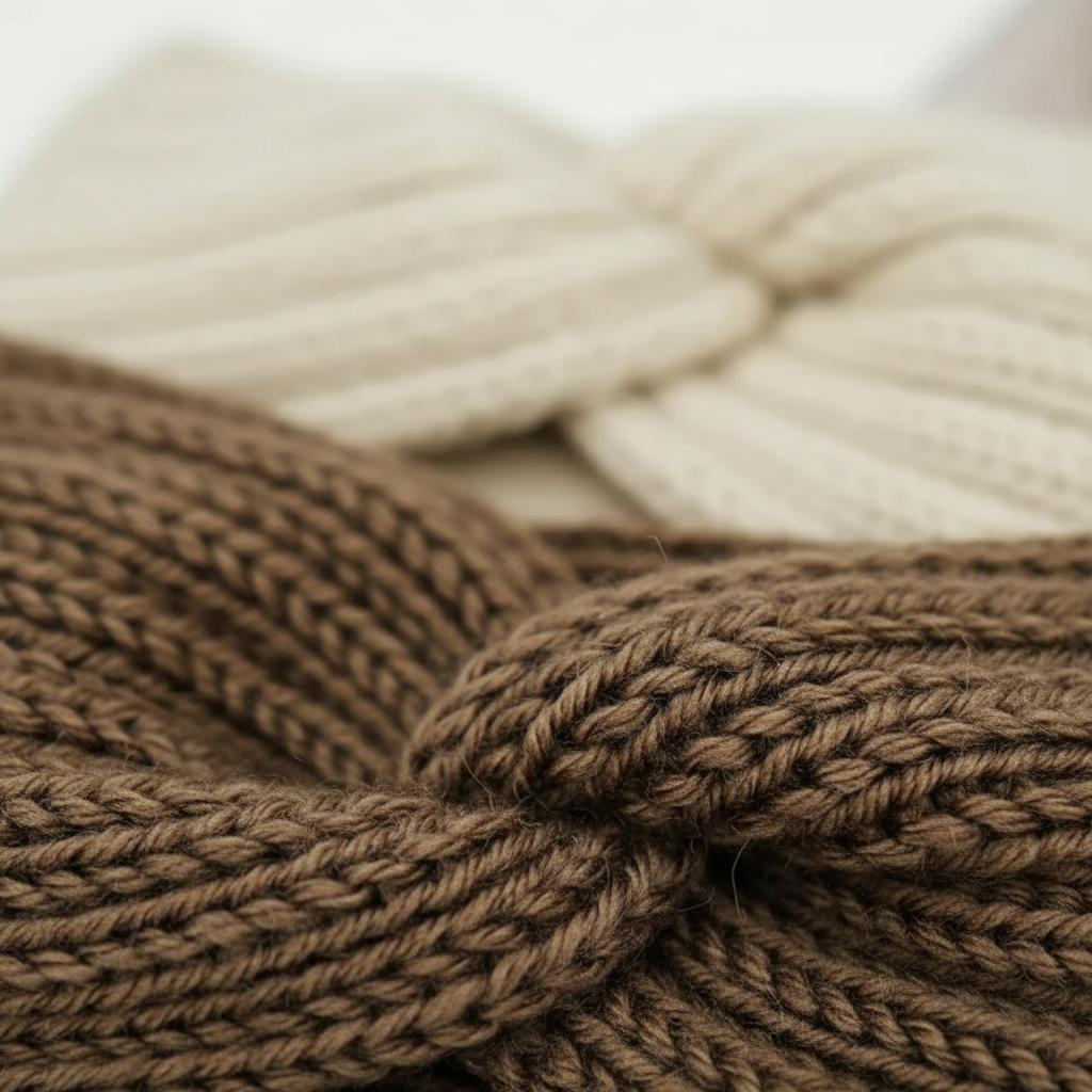 3PCS Women's Knitted Headbands for Winter - Diademas de Punto Cálidas - Twisted Turban Style Ear Warmers - Cozy Cable Knit Hair Bands & Head Wraps Beige Brown Black