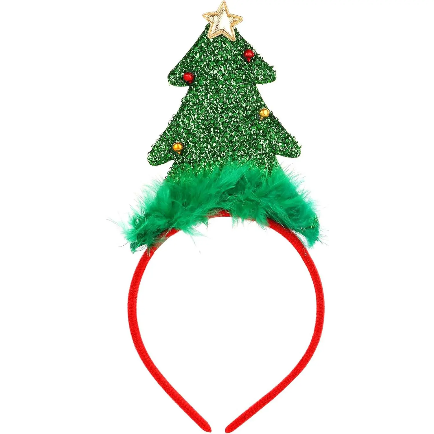 L-BN094  Christmas Headbands Christmas Tree Headband, Costume Xmas Headbands for Children/Adult Christmas Holiday Party