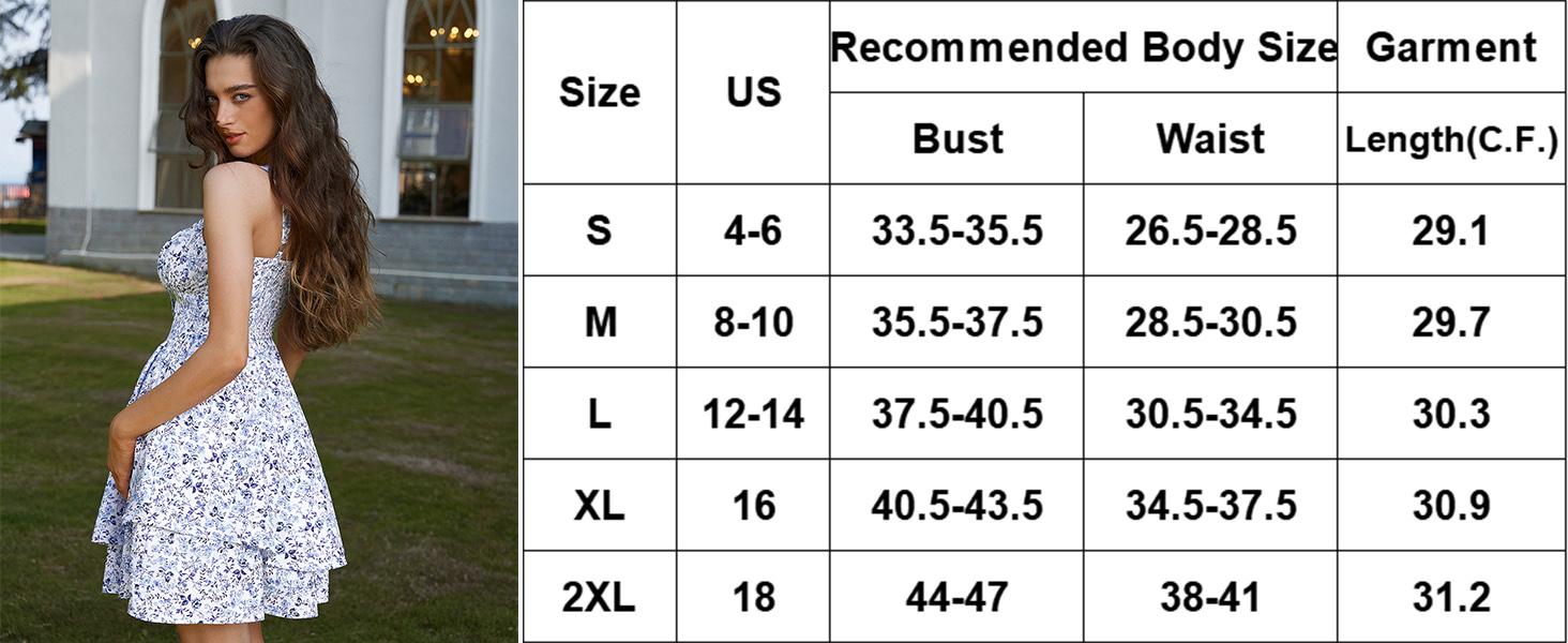 Floral Mini Corset Dress for Women Teen 2026 Summer Spring Flowy A-Line Sundress with Pockets SpringStatements