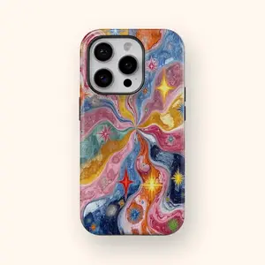 Psychedelic Starburst Phone Case for iPhone 17 16 15 14 13 12 11