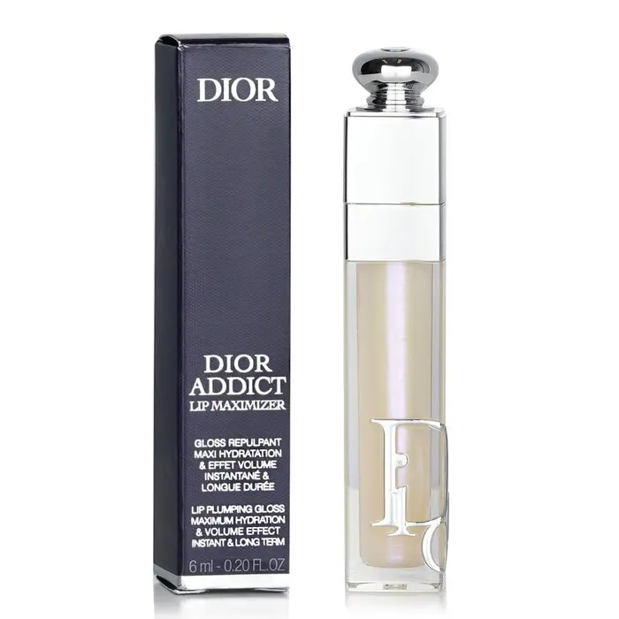 DIOR Addict Lip Maximizer Gloss - #002 Opal, Makeup Lip Care Item with Hyaluronic Acid for Hydrating Cherry-Infused Enhancement, Lipgloss