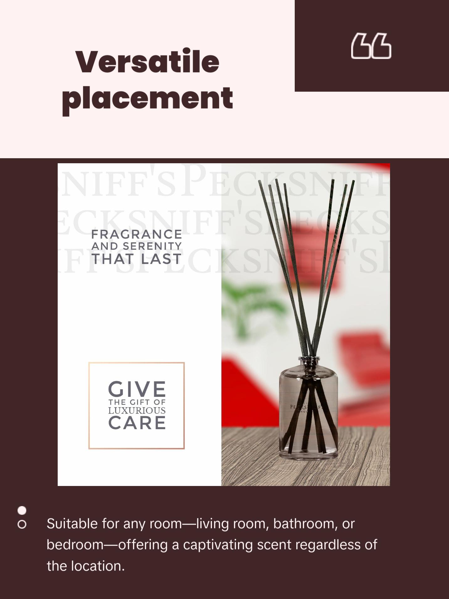 Pecksniff's Classic Reed Diffuser Set | Grapefruit & Citron Scent, Fresh and Zesty Fragrance Reed Diffusers for Home Office Decor | 200ml/ 6.7 fl oz