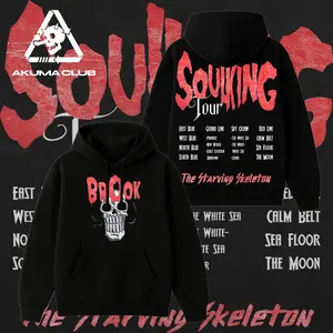 Limited Brook "SoulKing Tour" Tee – Double-Sided Print Oneeeee Piece Shirt | Vintage Streetwear Unisex T-Shirt | Heavyweight Cotton Anime Manga Tee | Gift for Anime Fans