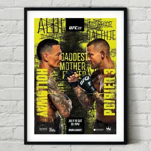 UFC 318 Max Holloway vs. Dustin Poirier 3 2025 Fight Poster Art Print MMA Boxing