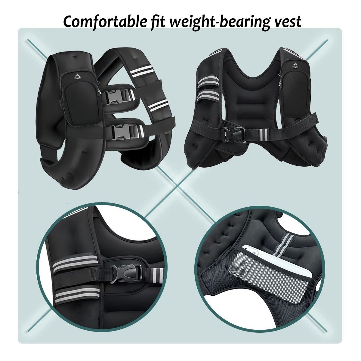 Lightweight Weighted Vest for Beginners & Advanced Training Unisex Fitness Auxiliary Equipment Strength Training Running Vest Ideal for All Levels