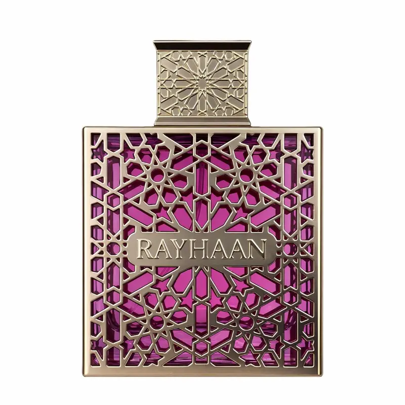 Rayhaan Kiss EDP Perfume by Rayhaan 3.4oz / 100ml - Luxurious Purple Glass Bottle with Gold Accents