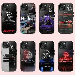 Dynamic Hellcat Redeye SRT Racing Car Graphic Premium Heavy Duty Shockproof Drop Protection Tough Phone Case for iPhone 11 12 13 14 15 16 17 Pro Max Plus