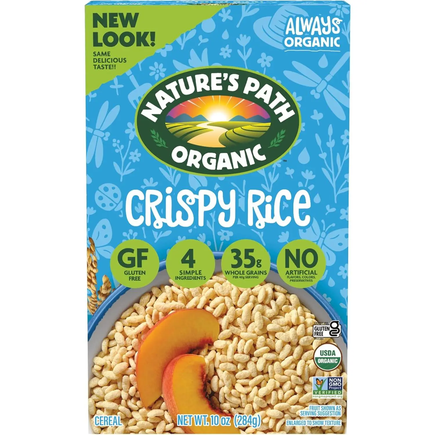 Nature's Path Organic Crispy Rice Cereal, 10 oz (Pack of 1), Gluten Free, Non-GMO
