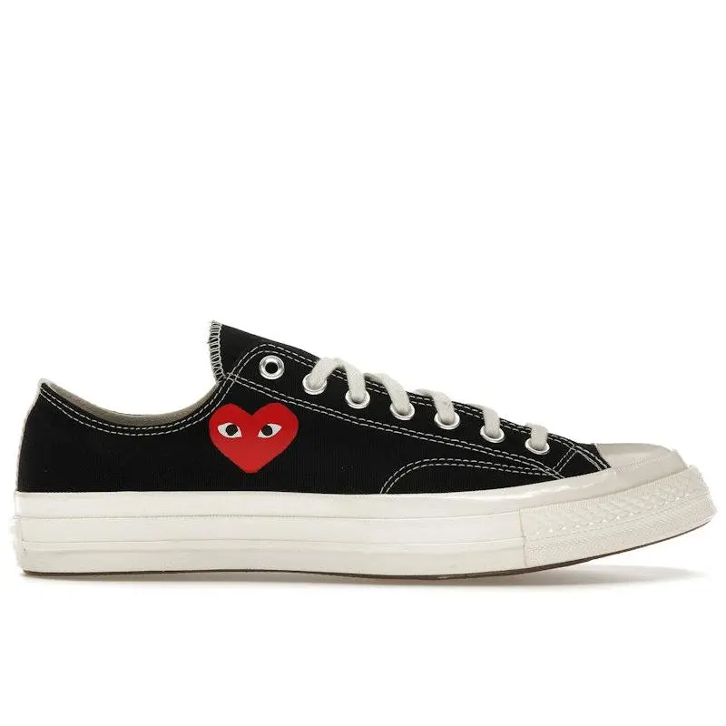 Converse Men's Chuck Taylor All Star 70 Ox Comme des Garcons PLAY Single Heart Black, from StockX