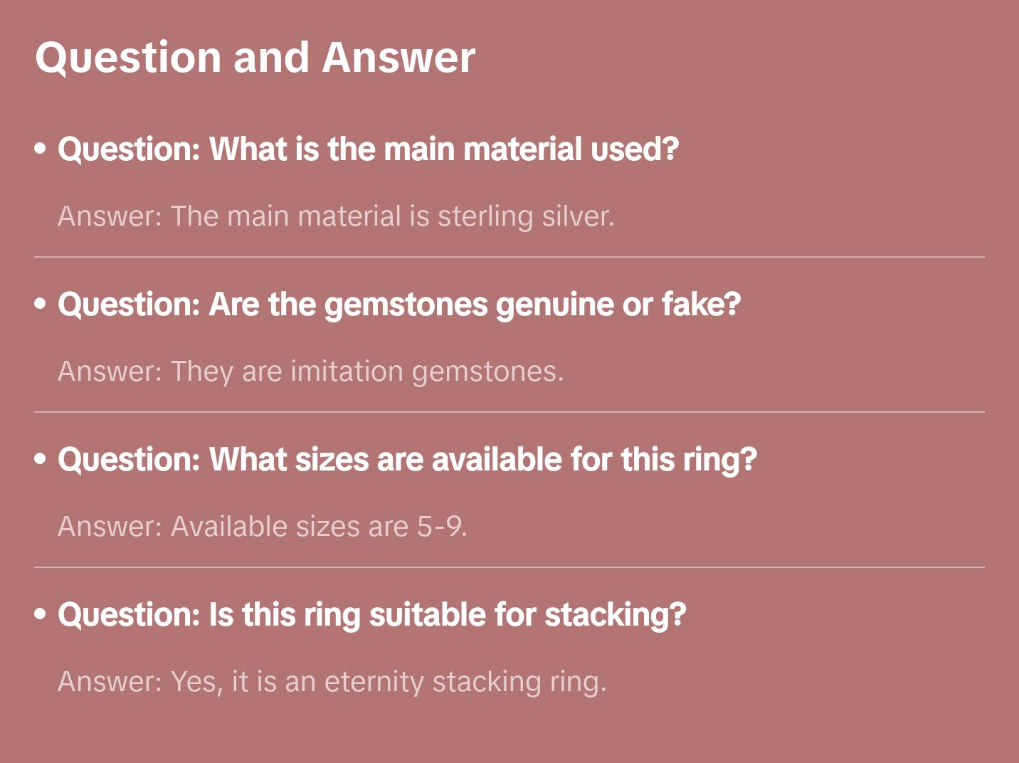 Rainbow Diamonds Sterling Silver Eternity Stacking Ring