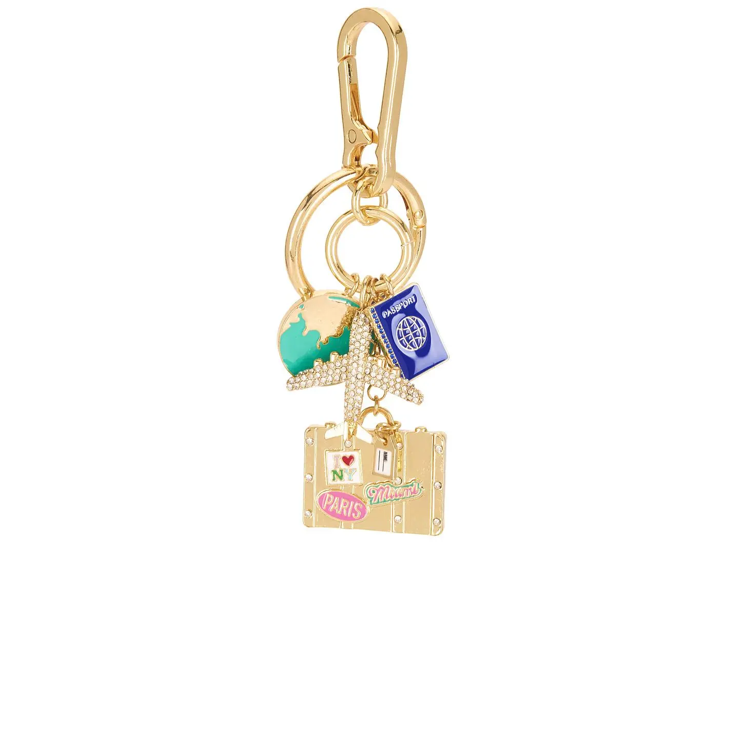 BaubleBar World Traveler Cluster Bag Charm in Multi & Gold