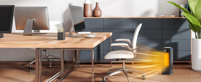 MORENTO Space Heaters 15.7inch for Indoor Use, Wi-Fi & Voice Control, Portable Heater with Thermostat, 1500W Electric Heater, 12H Timer, Quiet Space Heater(Black)