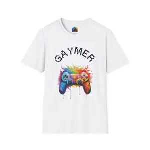 Gaymer Controller Graphic T-Shirt | LGBTQ+ Pride