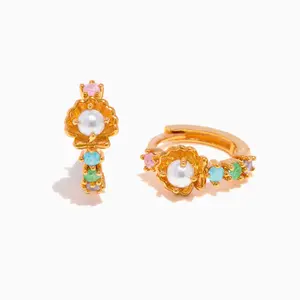 Saltwater Pearl Hoops Saltwater Pearl Hoops