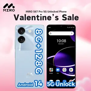 【S67】MIRO 5G Unlocked Phone – 6.75" Water Drop HD+ 90Hz, 8GB+128GB, 13MP AI Dual Camera, 0.3MP, 4900mAh Battery, 10W Charging, Bluetooth – Travel, Daily Use, Gaming & Social Media, Ideal Gift for Students, Travelers & Tech Lovers