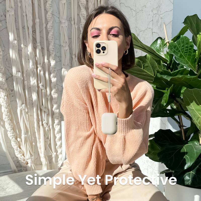 ORNARTO Compatible with AirPods Pro 2 Case 2022, Protective Soft Silicone for AirPods Pro 2nd Generation Case, Front LED Visible Skin Cover Accessories Handheld