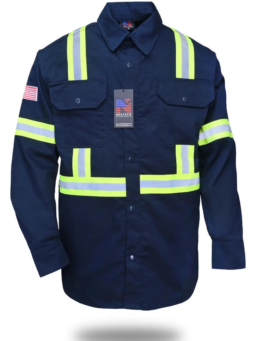 NEXTECH High Visibility Safety Shirt - Full Sleeve