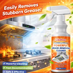 Jakehoe Kitchen Degreaser Spray – Powerful Oil Stain Remover for Stoves, Range Hoods & Cooktops